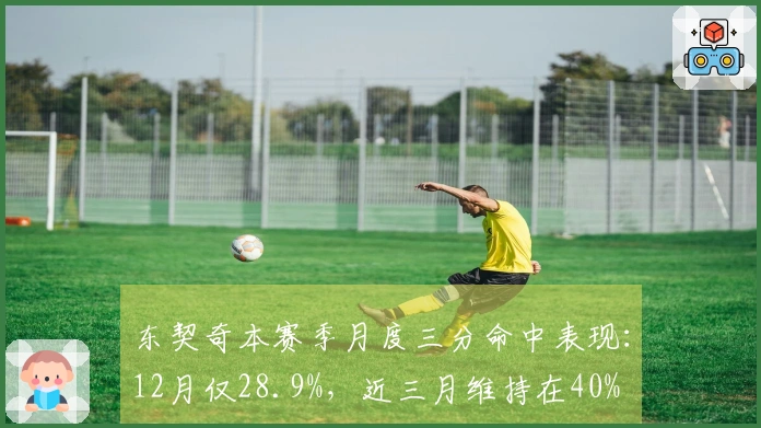 东契奇本赛季月度三分命中表现：12月仅28.9%，近三月维持在40%