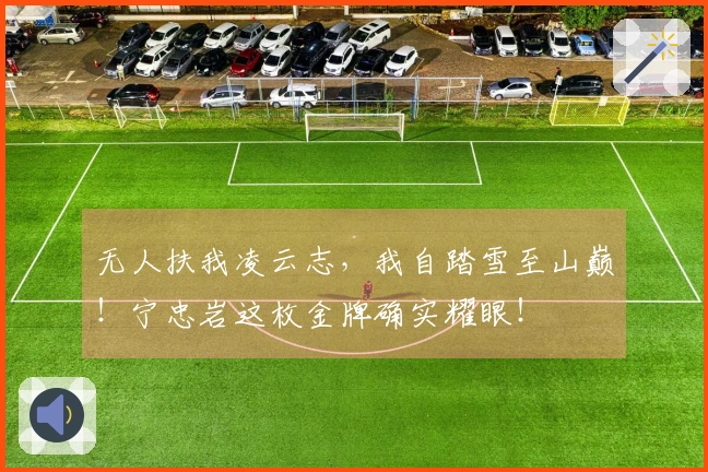 无人扶我凌云志，我自踏雪至山巅！宁忠岩这枚金牌确实耀眼！